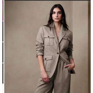 Banana Republic Tan Jacket & Pants Set